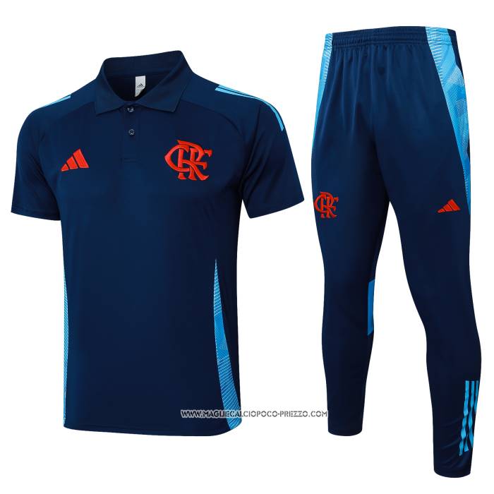 Conjunto Polo Flamengo Blu 24-25